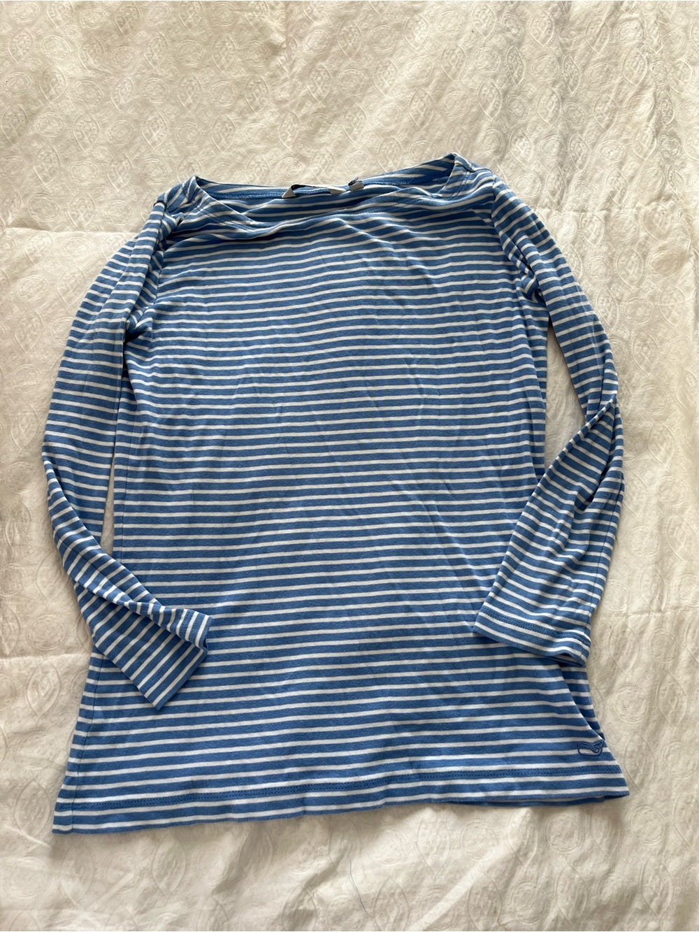 Women’s vineyard wines Long-Sleeve Blue & White Striped Shirt